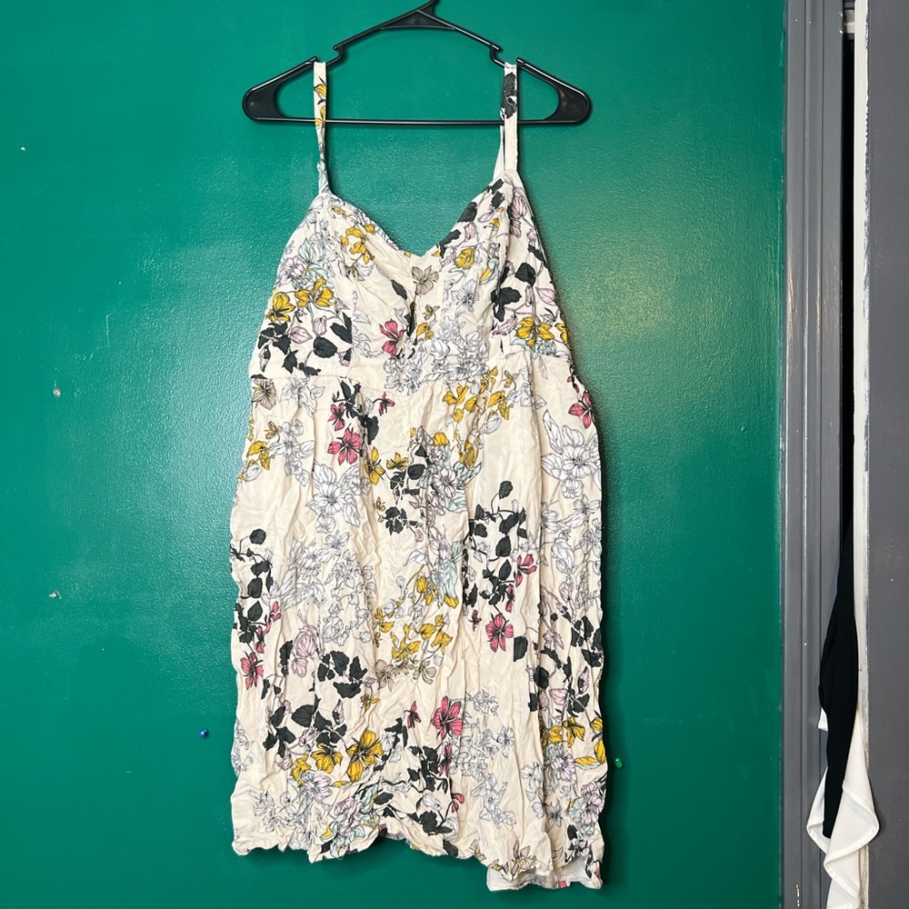 🔴Torrid Floral Mini Dress - White, Yellow, Pink, Black